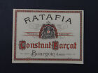 Ancienne étiquette RATAFIA CONSTANT FARCAT BOURGOIN Isère Rhum french label