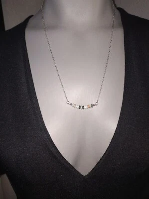 Collar de barra de amazonita con pendientes a juego Foto 1 de 4