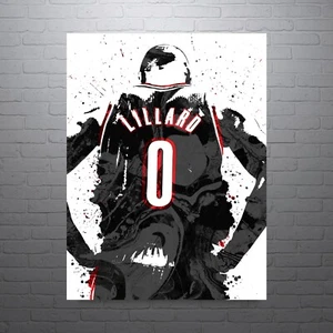 Damian Lillard Portland Trail Blazers Sports Print, Man Cave - Bild 1 von 5