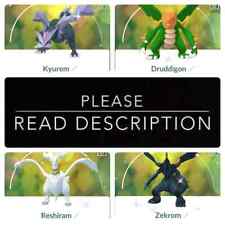 Shiny Kyurem, Druddigon, Reshiram, Zekrom - Pokemon Go