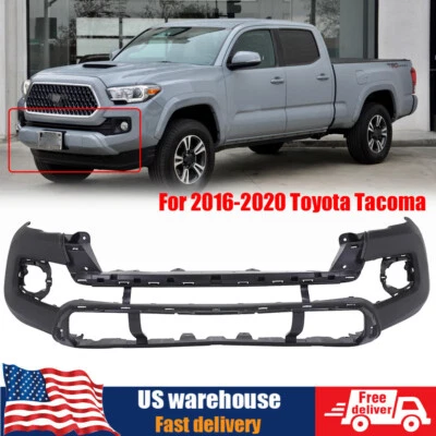 New Front Bumper Cover Primed Plastic For 2016-2020 Toyota Tacoma USA Foto 1 de 4