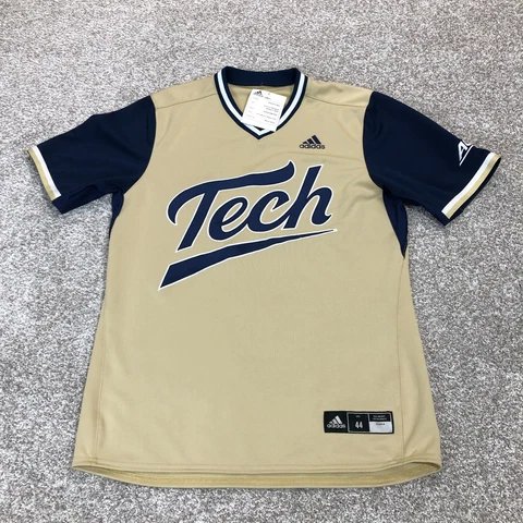 Adidas Georgia Tech Yellow Jackets Baseball Mens 44 Medium Icon Pro 2019 NWT Cover