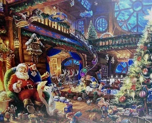 Rompecabezas "Celebración de Navidad" 1008 Piezas Calendario de Adviento + Póster - Imagen 1 de 4