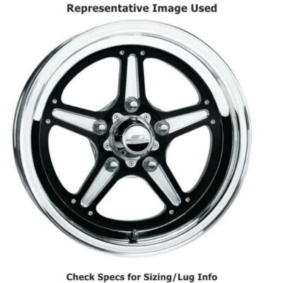 Billet Specialties BRS035806545N Street Lite 15"x8" 车轮 - 黑色 阳极氧化 — 第 1/3 张图片