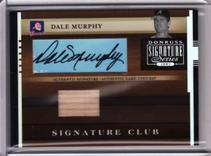2005 Donruss Signature Series Dale Murphy Auto Bat Braves  - Picture 1 of 1