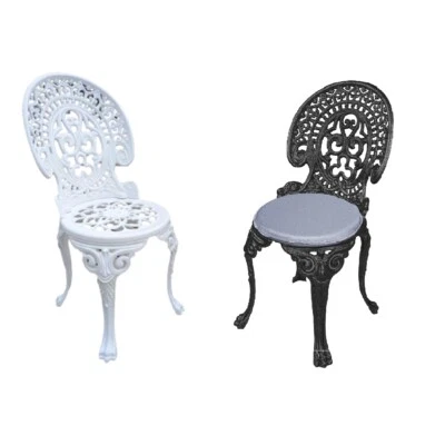 Stuhl Gartenstuhl Gusseisen Balkonstuhl Retro Gartenmöbel Rund 85 cm - Bild 1 von 4