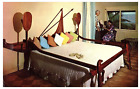Outrigger Bed At Coco Palms Hotel Kauai Elvis Blue Hawaii Postcard
