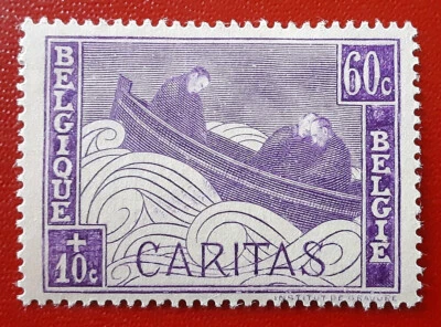 BÉLGICA 1927 60+10c Caritas MNH (Ver Nota) Mi 232 Scott B66 VF 5806 Foto 1 de 3