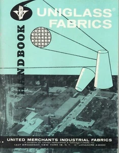 Vintage 1950s UNIGLASS FABRICS Handbook United Merchants Industrial Fabrics NYC - Picture 1 of 4