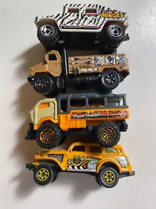 Matchbox Safari Vehicle Jungle Crawler Rapid Rescue Travel Tracker Hummer lot 4 - Picture 1 of 14