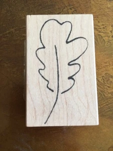 MEMORY BOX RUBBER STAMPS STAMP LARGE OAK LEAF - Bild 1 von 1