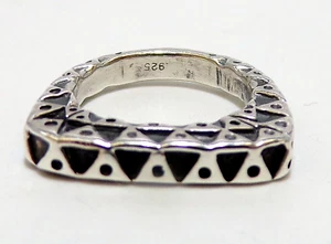 AMAZING DIAN MALOUF DLM Sterling Silver STACKING RING 7.3 G & SZ 7 - Picture 1 of 8