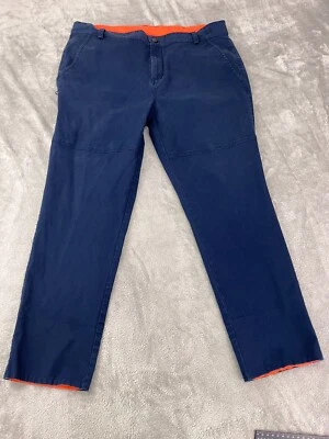 Oakley 裤子男式 40 码海军蓝橙色裤子 — 第 1/4 张图片