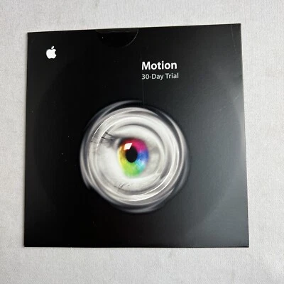 2004 Apple Macintosh Motion DVD 30 day trial disc and sleeve Version 1.0.1 - Image 1 of 2