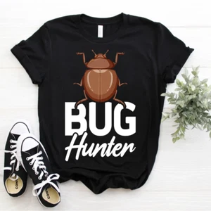 Bug Lover Insect Entomologists Insect Collecting Bug Hunter T-Shirt Entomology - Picture 1 of 5