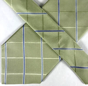 Neu mit Etikett Vintage Nautica Herrenkrawatte, kurz grün blau Karomuster, 100 % Seide $ 35 - Bild 1 von 9