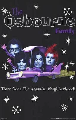 The Osbournes TV Poster 22x35 Ozzy Ozbourne Sharon Kelly Jack Television Series