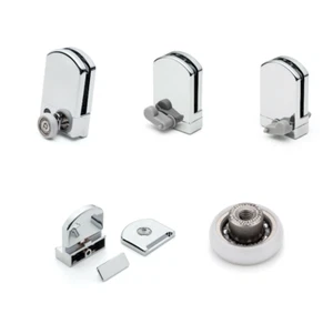 Repuestos de repuestos Kudos para puerta de ducha, ruedas, guías, soportes J058 - Imagen 1 de 27
