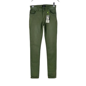 S ONE By SOMEONE Boys Dark Green Stretch Skinny Fit Jeans Size W25 164 cm - Picture 1 of 11