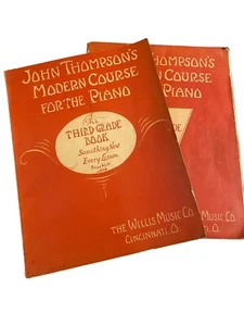 Pair of John Thompson's Modern Course for the Piana 3rd Grade & 5th Grade Books - Picture 1 of 8