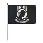 1 tuzina flag POWMIA 12x18 cali Ręczna flaga wojskowa