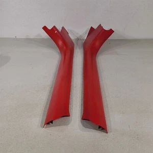 97-04 Corvette C5 Kick Panel Interior Trim Covers Red Aa7338 - Picture 1 of 22