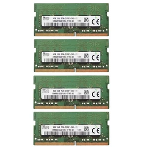 Hynix 16GB 4X4GB DDR4 PC4-17000 DDR4-2133MHz SODIMM Memory Ram HMA451S6AFR8N - Picture 1 of 5