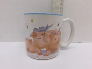 Pig Out Coffee Mug Tea Cup Potpourri Press Designs 1990 Vintage Ceramic 11oz - Picture 1 of 4
