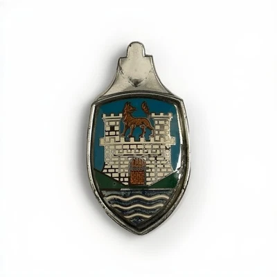 Insignia emblema capó ventana dividida vintage Volkswagen Wolfsburg Beetle insignia Foto 1 de 4