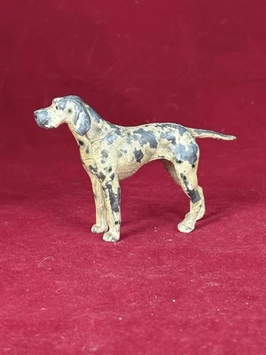 Estatua de perro de juguete de plomo vintage de 3,75" de los años 1930-40 - Manoil de Gran Bretaña Foto 1 de 4