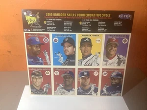 2000 Fleer Baseball Diamond Skills Commemorative Sheet Promo 9x10 - Picture 1 of 2