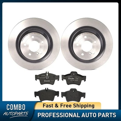 Brembo Rear Disc Brake Pad Set Disc Brake Rotor for Mercedes-Benz E550 2010-2011 - Image 1 of 4