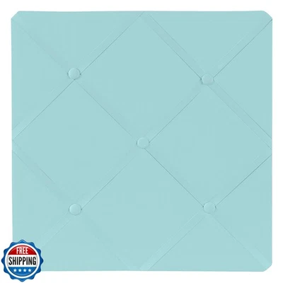 Turquoise Blue Fabric Memory/Memo Photo Bulletin Board by Sweet Jojo Designs - Image 1 of 4
