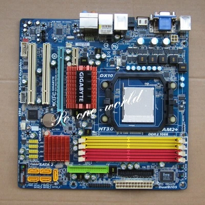 GIGABYTE GA-MA78GM-S2HP Socket AM2 DDR2 AMD 780G SATA3 Micro ATX Motherboard - Image 1 of 4