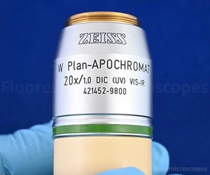 Objetivo Zeiss W Plan-Apochromat 20x/1,0 Water DIC UV-VIS-IR ∞/0 421452-9800 - Imagen 1 de 1