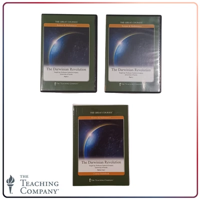 The Great Courses Darwinian Revolution Frederick Gregory 4 DVD Set & Book - Image 1 of 4