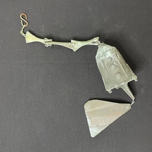 Vintage 26” x 3.5" Paolo Soleri Cosanti Arcosanti Bronze Wind Bell Chime MCM - Picture 1 of 11