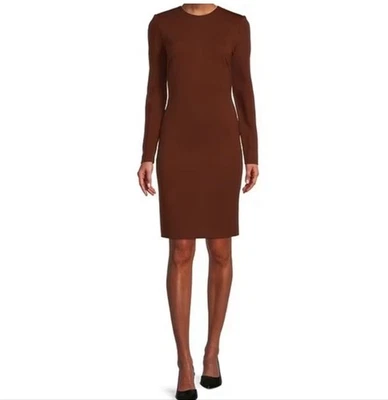 Vestido Ponte Antonio Melani Frederika Cuello Redondo Manga Larga Talla 2 Nuevo con Etiquetas Foto 1 de 4