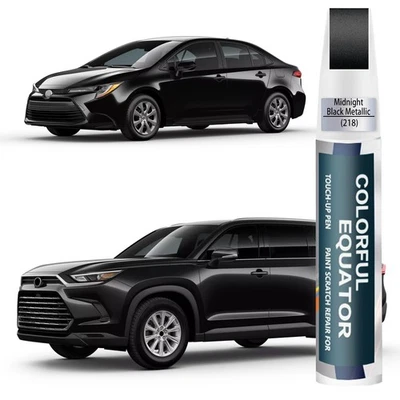 SNSIR 218 Attitude/Midnight Black Metallic Touch Up Paint for Toyota, Car Paint Pen...