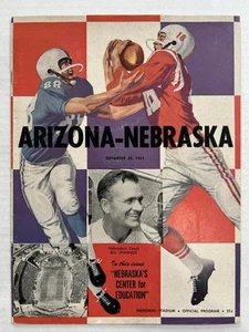 1961 Arizona vs Nebraska Football program Sept 30, 1961 EX/NM 🏈🔥RARE - Picture 1 of 2