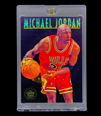 Tarjeta de la NBA Michael Jordan Black Holo Rainbow Foil letras SP inserción 1993 - BULLS Foto 1 de 4