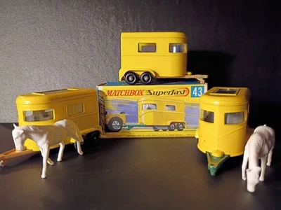 Matchbox Three #43 Pony Trailers 1968 W/Superfast Crisp Original G Type Box - Image 1 of 4