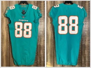 2018 Miami Dolphins Nike On Field Trikot 88 Gr. 40 +6 selten NFL Authentic NEU - Bild 1 von 13
