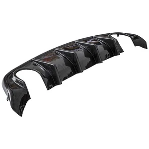 Rear Bumper Diffuser Lip Carbon Fiber for Dodge Charger SRT R/T Scat Pack 15-20 - Picture 1 of 12