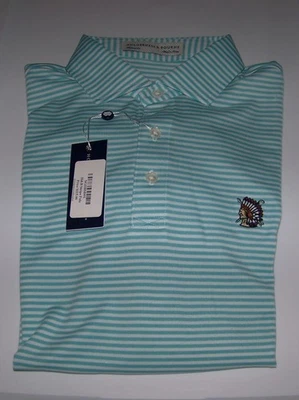 Новый держатель и Борн рубашка-поло SHINNECOCK HILLS гольф-клуб бирюзовый белый S - Изображение 1 из 4