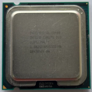 INTEL SLB9J Core 2 Duo E8400 3GHz Socket 775 Wolfdale Processor CPU - Picture 1 of 3