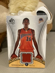 NBA 2006-07 SP Authentic 🏀 Rookie Exclusive Patrick O'Bryant Warriors Jersey - Picture 1 of 2