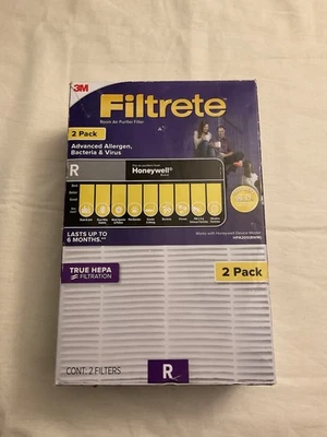 “Filtrete True HEPA Air Purifier Replacement Filter – Size R – 2 Pack – Sealed - Image 1 of 4
