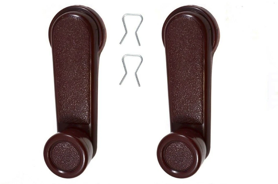 fits 1986 to 1994 Nissan D21 Window Crank Handle Left and Right Red Burgandy - Image 1 of 2