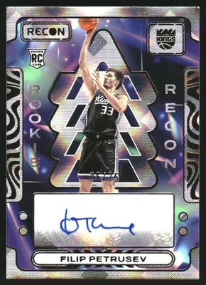 2023-24 Panini Recon Rookie Recon Signatures Effect #8 Filip Petrusev Auto /25 - Image 1 of 2